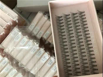 Australische Kunden haben 1000 Stück 10D-Cluster-Einzelwimpern angepasst