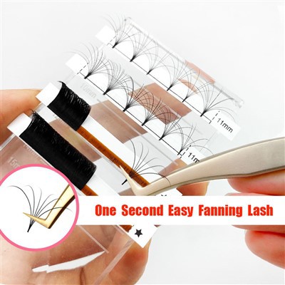 Einfache Fächer -Wimpern